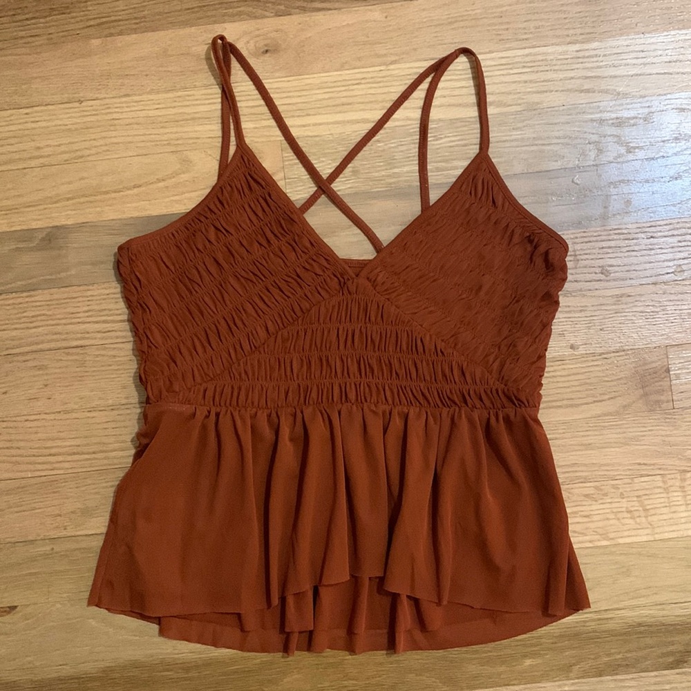 NWT by Anthropologie Mesh Vneck Tank